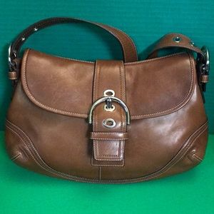 Authentic Signature Coach Hobo Leather Purse